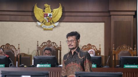 Syahrul Yasin Limpo Syl Divonis Tahun Penjara Vlix Id