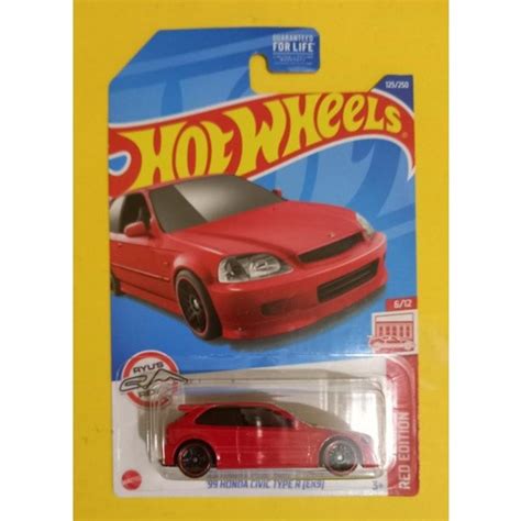 Jual Hot Wheels Honda Civic Type R Ek Red Edition Card Jelek Kab Bandung Romaria