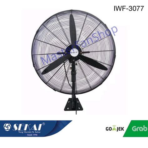 Jual SEKAI Kipas Angin Dinding Industri IWF3077 30 76cm Grab Gojek