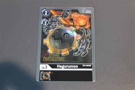 Digimon Tcg Bt X Hagurumon Black Store Participant