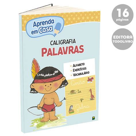 APRENDA EM CASA CALIGRAFIA PALAVRAS