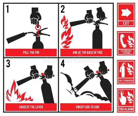 Fire Extinguisher Pull Pin Stock Illustrations 35 Fire Extinguisher