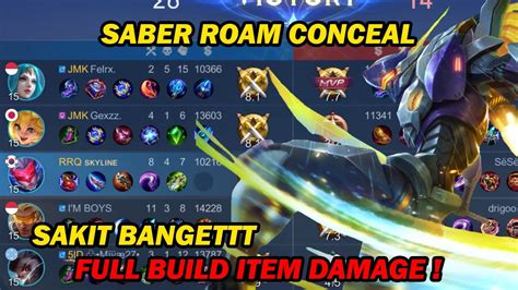 SABER ROAMER CONCEAL TOP 1 GLOBAL BUILD ITEM EMBLEM TERSAKIT 2024