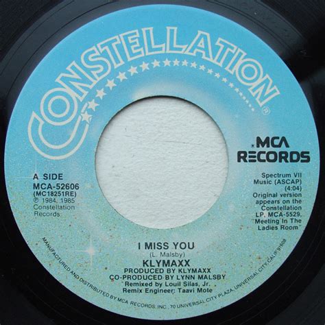 Klymaxx - I Miss You (1985, Pinckneyville Pressing, Vinyl) | Discogs