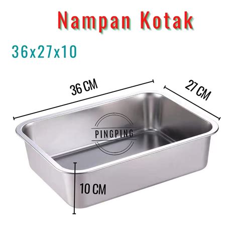 Jual Nampan Kotak Stainless Ukuran X X X X X X