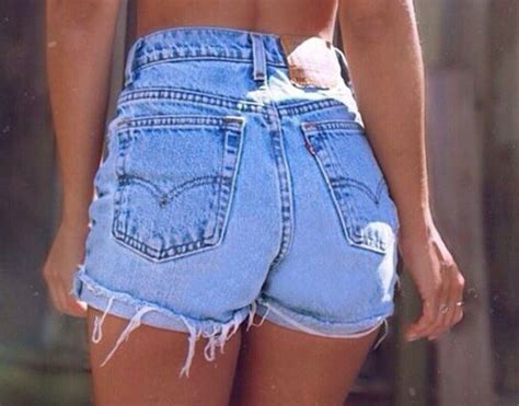 High Waisted Denim Shorts Vintage