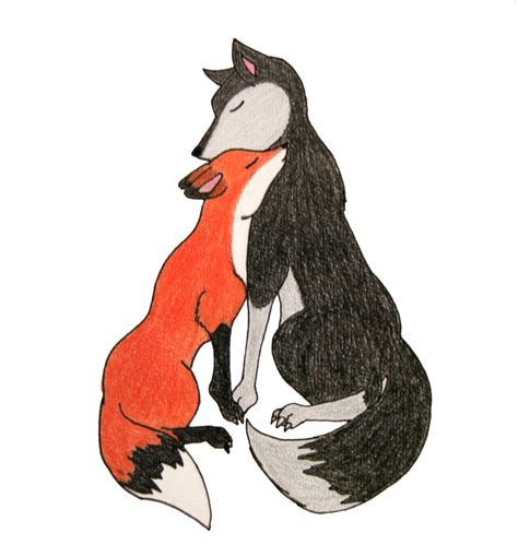 Fox And Wolf Drawing At Getdrawings Free Download