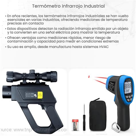 Termómetro infrarrojo industrial How it works Application Advantages