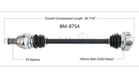 Bmw Cv Axle Shaft Rear Passenger Side Surtrack