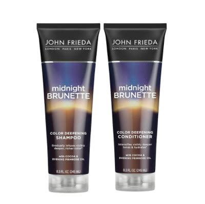 John Frieda Midnight Brunette Color Deepening Shampoo Conditioner Set