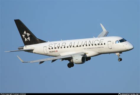 N828MD US Airways Express Embraer ERJ 170SU ERJ 170 100 SU Photo By