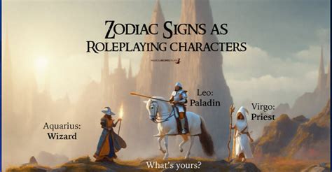 Zodiac Signs As Roleplaying Characters Magical Recipes Online