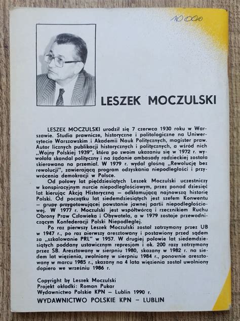 Leszek Moczulski U progu niepodległości