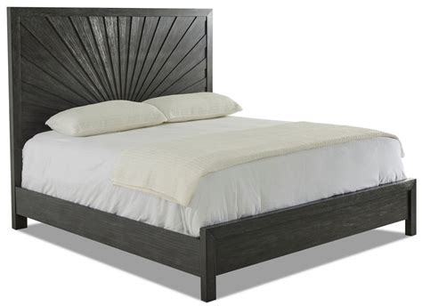 Klaussner City Limits King Panel Bed In Black 742 066