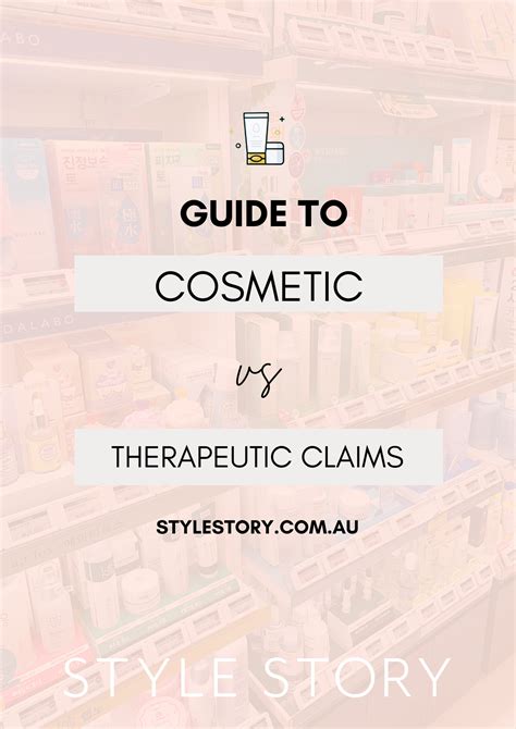 Cosmetic vs Therapeutic Claims Guide - STYLE STORY