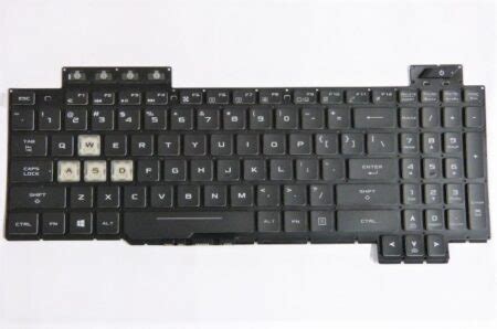 TECLADO ASUS TUF GAMING FX505 NEGRO IMPRESION BLANCA INGLES