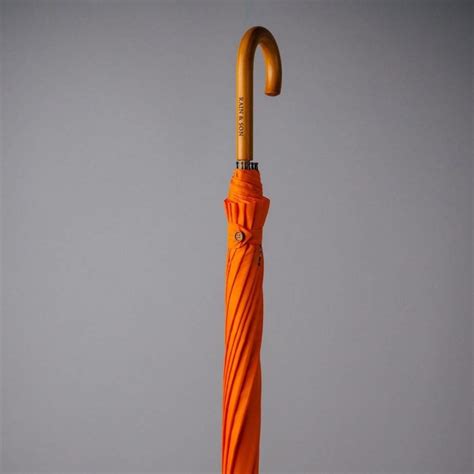 Classic Orange Umbrella - Rain and Son - Classic and Stylish Umbrellas