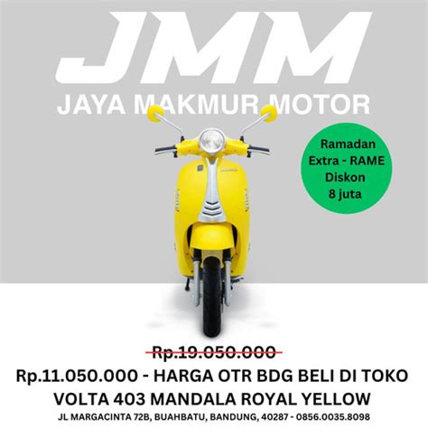 Jual SUBSIDI VOLTA MANDALA 403 REGULER SEPEDA MOTOR LISTRIK ESTETIK