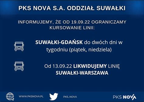 PKS Nova znowu likwiduje połączenie Suwałki Warszawa DwuTygodnik Suwalski