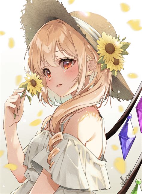 Cute Flandre Scarlet 💛 Touhou By Haruki Rawwnime