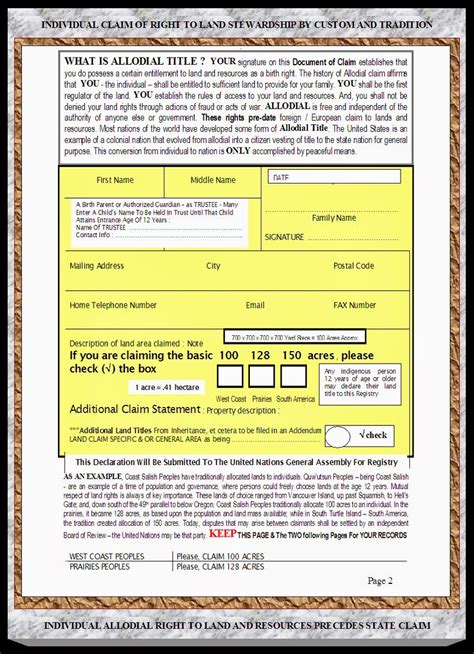 Allodial Title Xxii Land Title Claim