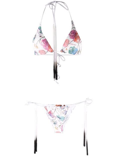 Buy Missoni Woven Floral Bikini White At 30 Off Editorialist