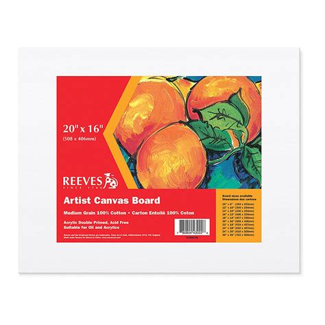 Reeves Artist Canvas Board 20"x 16''