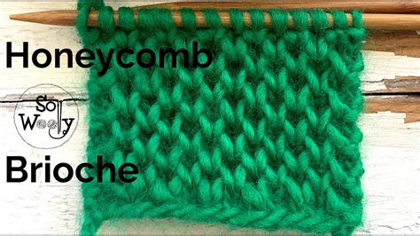 Honeycomb Brioche Knitting Stitch Pattern Ideal For Winter Garments