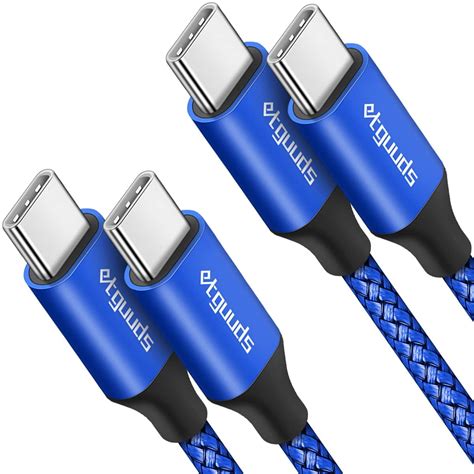 Long Usb C To Usb C Cable [12ft 2 Pack] 60w Fast Charging Usb Type C Charger Cable For Samsung