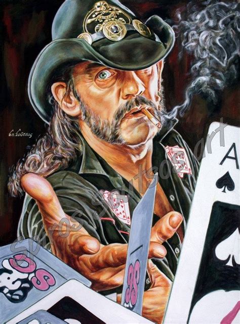 Lemmy Kilmister Painting Portrait Motörhead Poster Heavy Metal Music