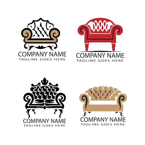 Premium Vector Furniture Logo Template Design