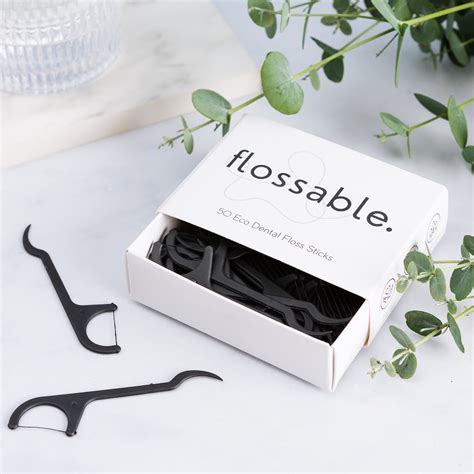 Eco Floss Picks Sustainable Dental Floss Sticks Biodegradable Dental