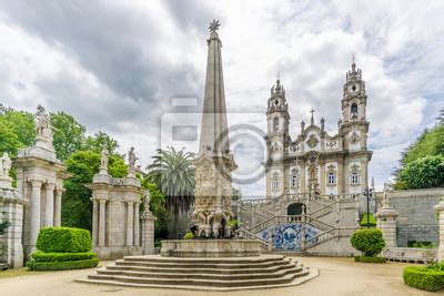 Vista No Santu Rio De Nossa Senhora Dos Remedios Em Lamego Portugal