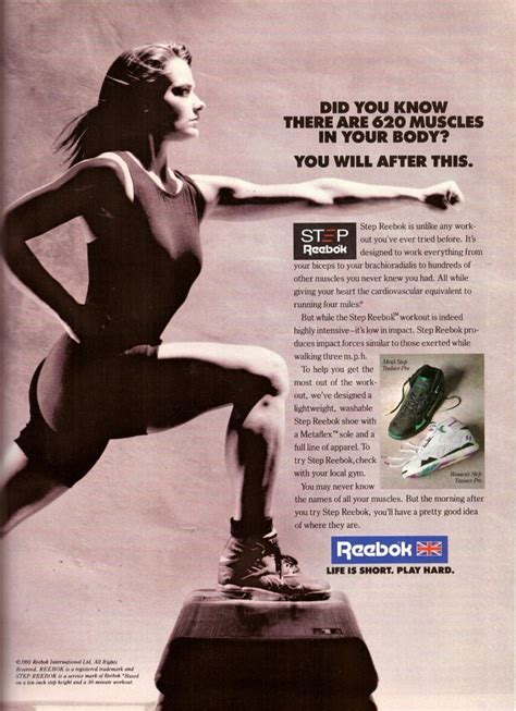 Vintage 1989 REEBOK AXT CXT SXT Cross Training Poster Print Ad Running