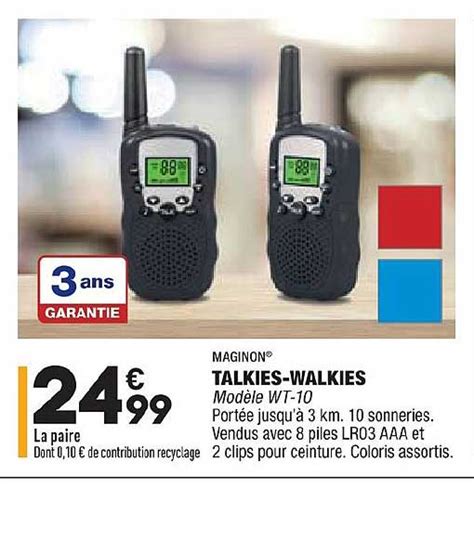 Promo Talkies Walkies Maginon Chez Aldi Icataloguefr