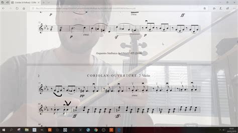 Violino 2 Coriolan Ouverture De Beethoven YouTube