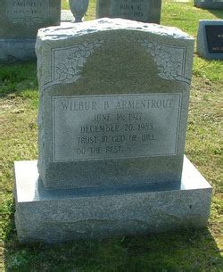 Wilbur Benjamin Armentrout 1927 1985 Mémorial Find a Grave