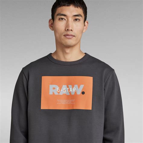 Originals Logo Sweater Medium Blue G Star Raw® Za