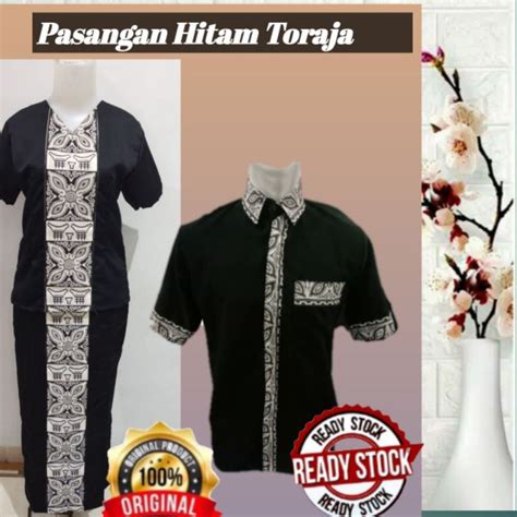 Jual Baju Toraja Coupel Sarita Model Baju Toraja Hitam Sarita Set