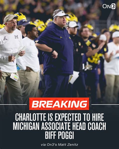 Charlotte to Hire Michigan associate Head Coach Biff Poggi as new Head ...