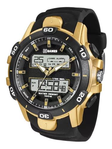 Relogio X Games Masculino Anadigi Xmppa217 Bxpx Dourado MercadoLivre