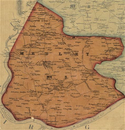 Simon J Martenet Martenet And Bonds Map Of Montgomery County 1865