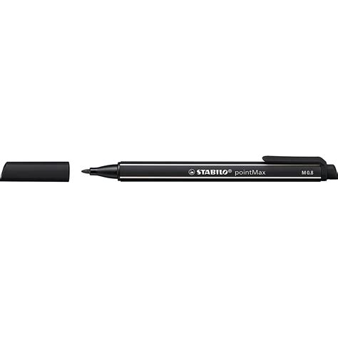 STABILO PointMax Stylo Feutre 0 8 Mm Noir Stylo Feutre LDLC