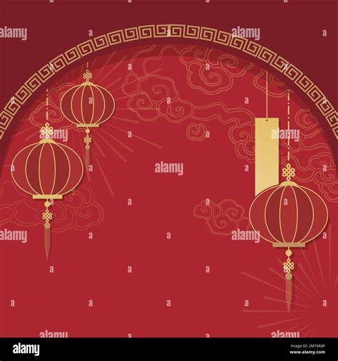 Chinese New Year 2019 Greeting Background Stock Vector Image Art Alamy