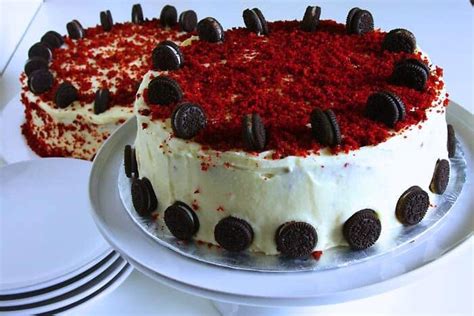 Red Velvet Oreo Cake Recipe I Eggless Cooking