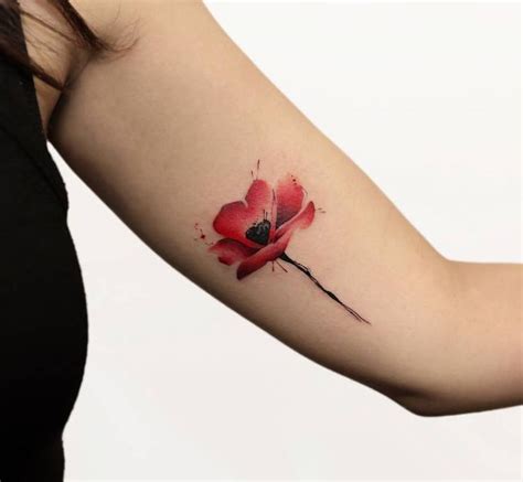 Beautiful Poppy Tattoo Designs And Meanings Tattooadore Small