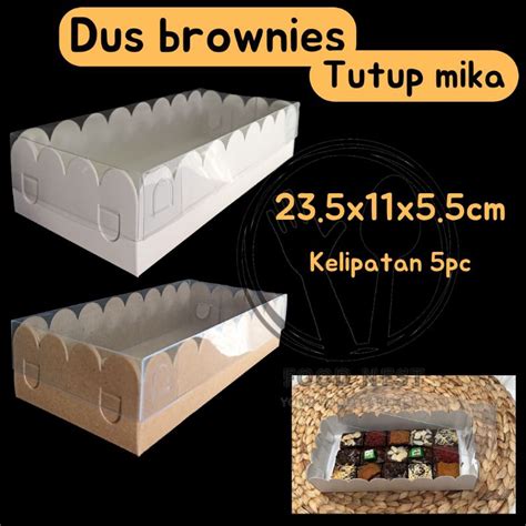 Jual Box Mika Putih Dus Bolu Kotak Puding Brownies Box Medium