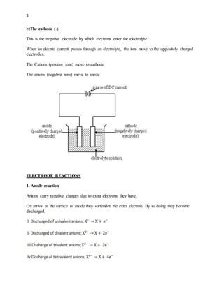 Ionic theory and electrolysis | PDF