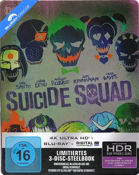 Suicide Squad K Kinofassung Extended Cut Limited Steelbook