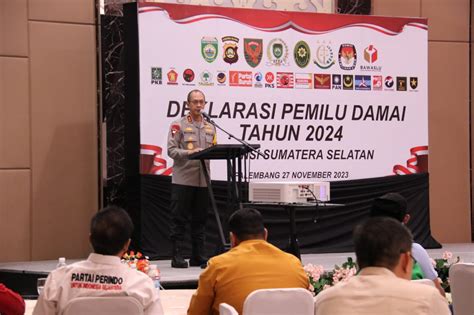 Ciptakan Pemilu 2024 Damai Polda Sumsel Mengajak Masyarakat Jadi Satgas